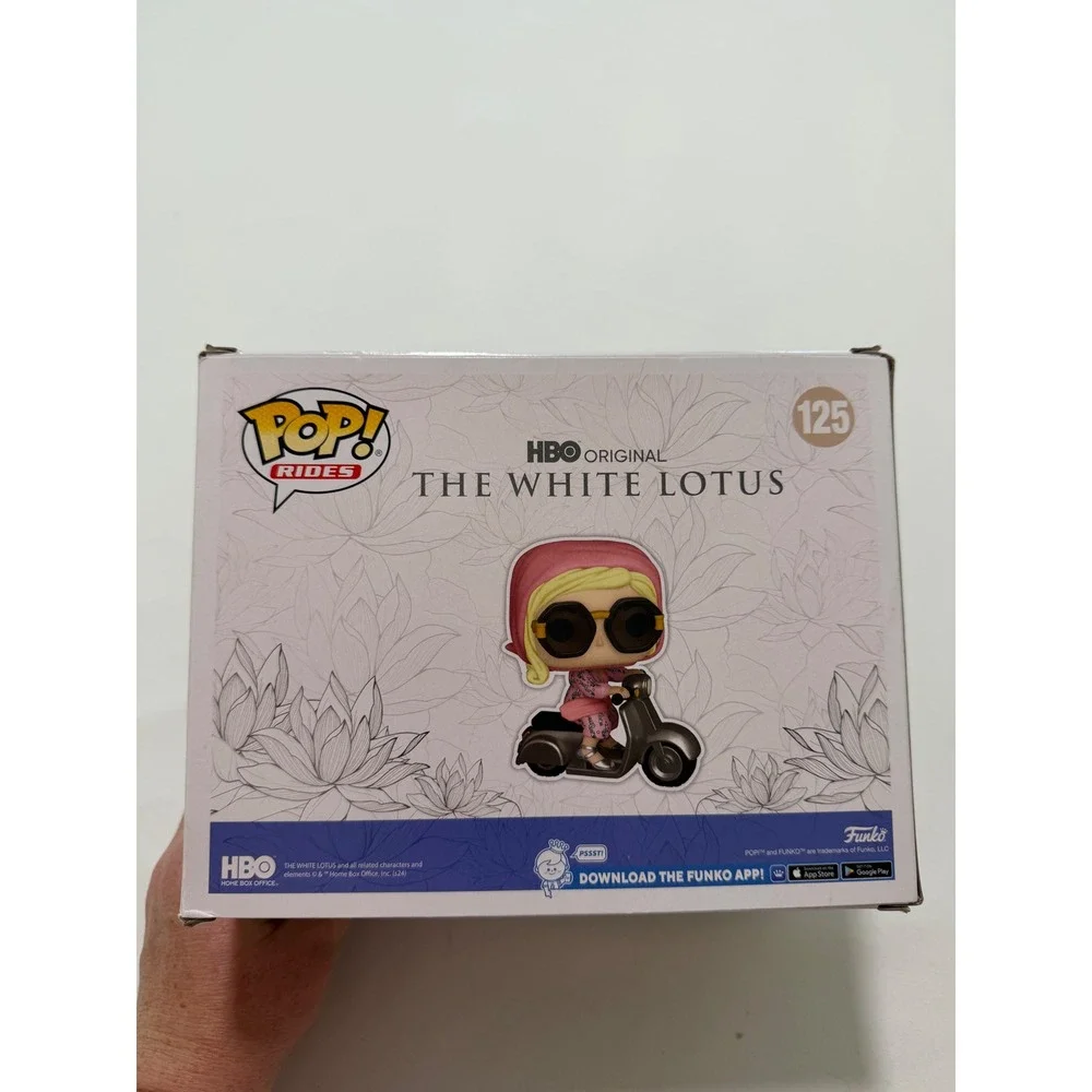 Funko Pop Rides The White Lotus Tanya McQuoid on Scooter 125 Vinyl Figure HBO